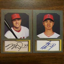 2 Shohei Othani & Mike Trout ANGELS Rare Limited Edition ICONIC MLB Promo Cards