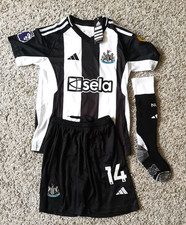 Newcastle United Boys Aged 8-9 Years Shirt/Shorts/Socks No 14 IZAK --BNWT