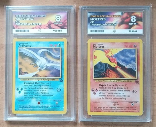 Pokemon TCG Moltres & Articuno Theatrical Release Movie Promo 21 & 22 ACE 8