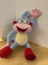 VTG Gund Dora the Explorer 8" Plush Boots Blue Monkey Stuffed Animal - 2001