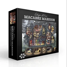Edgar Allan Poe Macabre Mansion 1000 Piece Jigsaw Puzzle