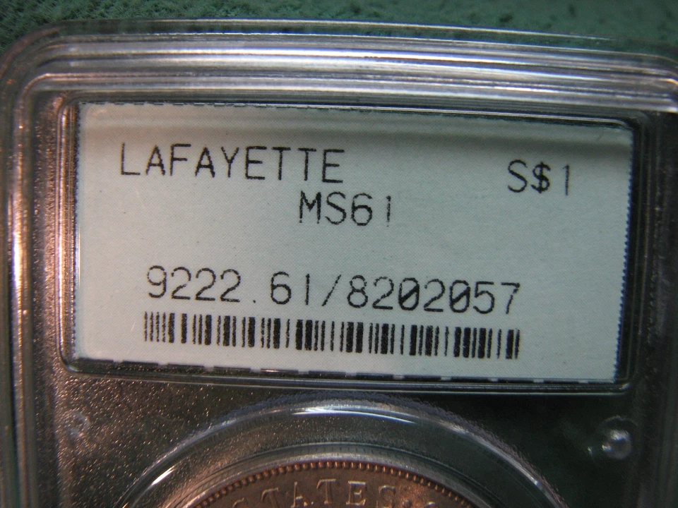 1900 U.S. Commemorative Dollar SILVER Coin LAFAYETTE Graded By PCGS MS 61 - Image 2 of 4
