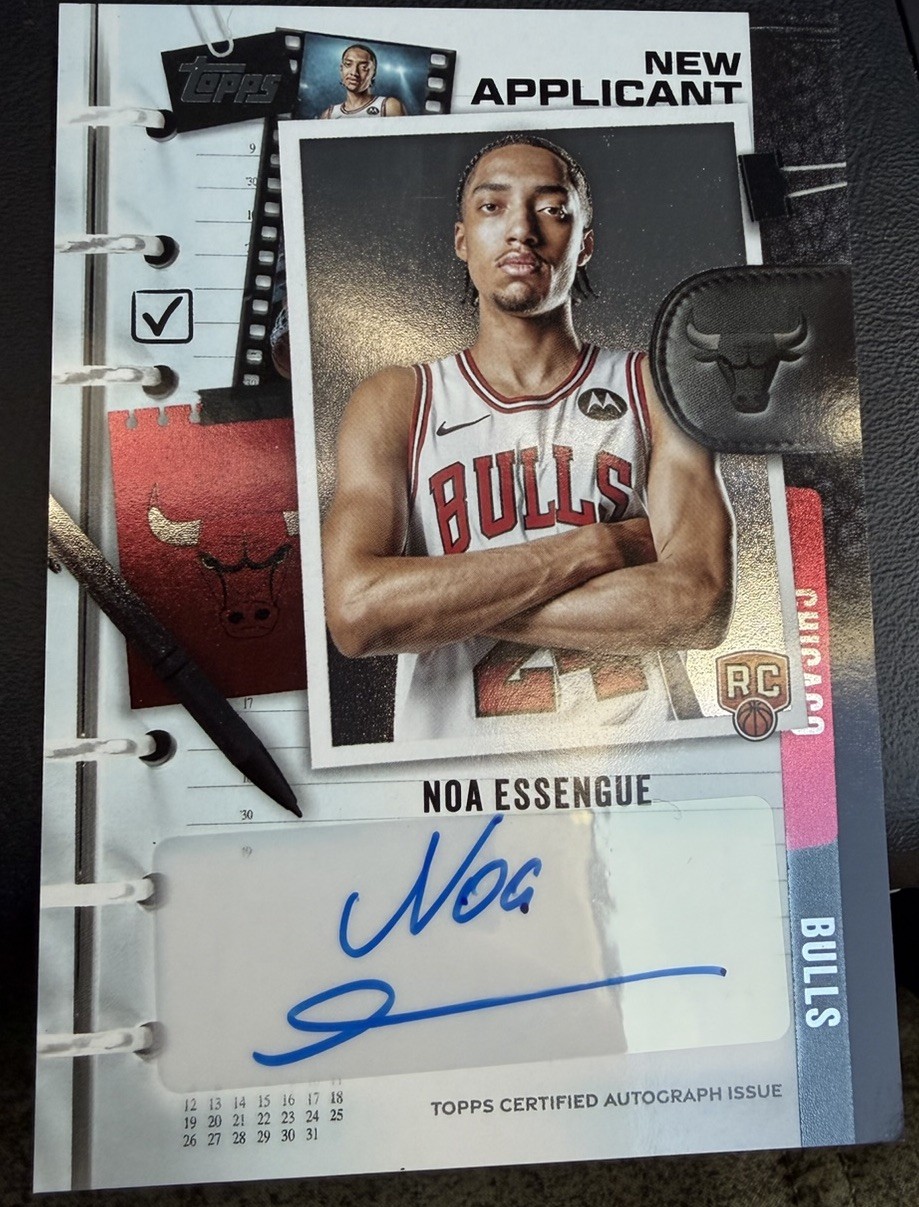 Topps Basketball 2025/26 NOA ESSENGUE New Applicant Autograph Chicago Bulls