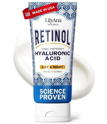 LilyAna Naturals Anti Aging Retinol Face Cream for Women   Wrinkle & Neck Cream
