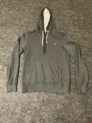 Element Henley Hoodie Sweatshirt Style Mens Size Large Color Gray