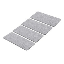 12'' 5'' Felt Bag Base Shaper, 4pcs Bag Bottom Organizer Rectangle, Gray