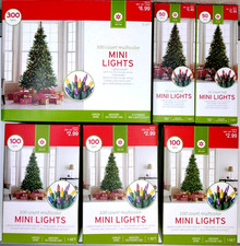 6 Boxes Christmas Mini String Lights Multi Color Red, 7 Sets/700 Bulbs, New OS
