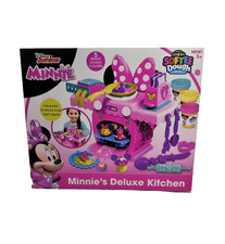 Disney Jr Minnie Mouse Deluxe Kitchen Cra-Z-Art Softee Mold and Play Dough