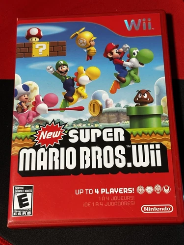 New Super Mario Bros. Wii Nintendo Wii Complete CIB With Manual