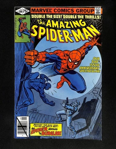 Amazing Spider-Man #200 VF- 7.5 Death of Burgular! Origin Retold! Marvel 1979