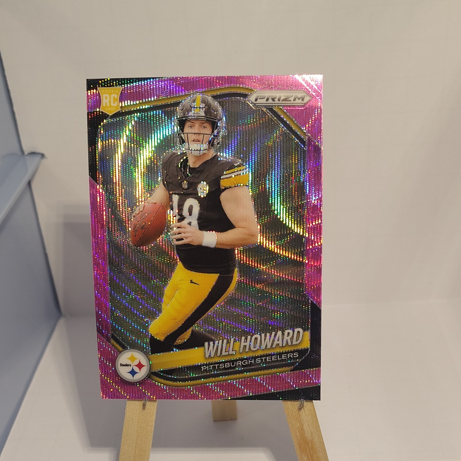 2025 Panini Prizm - Rookies Will Howard #367 Pink Wave Prizm (RC)