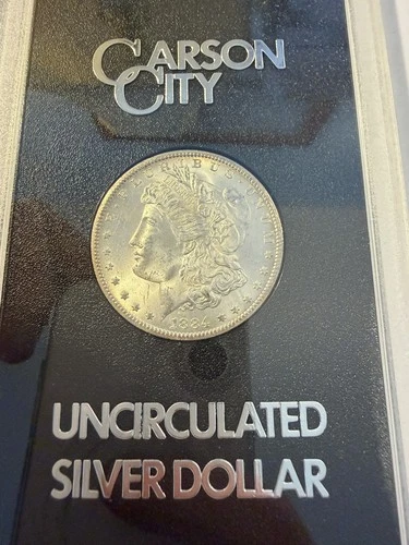 1884 CC GSA Uncirculated  Morgan Silver Dollar with COA and Box Coin#14