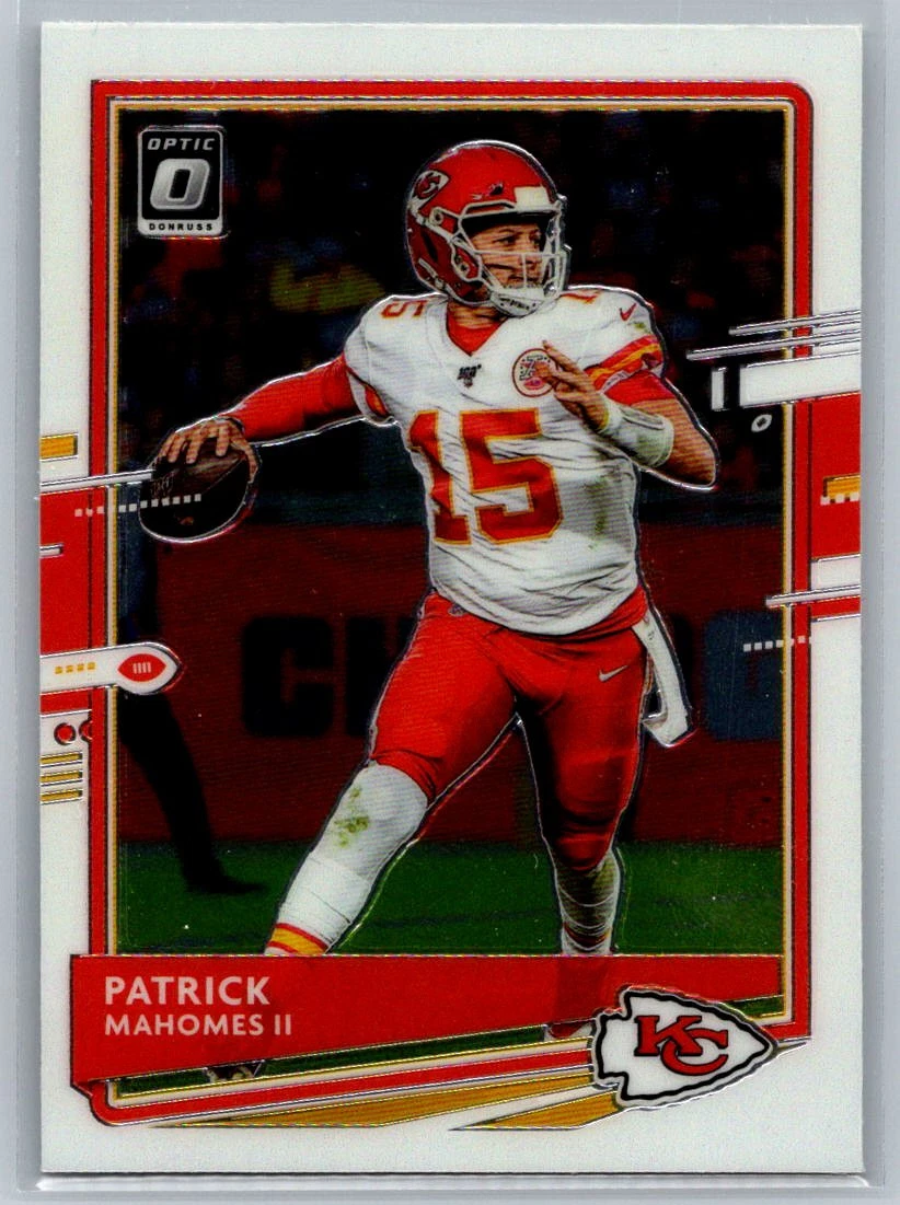 Patrick Mahomes trading card