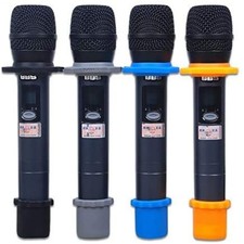 4 Sets Wireless Handheld Microphone Shakeproof Anti-Rolling Mic Protection Si...