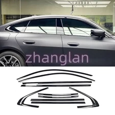 For BMW 2 Series F44 4-Door 2020-24 Gloss Black Car Window Strip Cover Trim