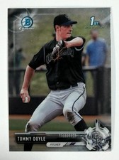 2017 Bowman Draft #BDC-54 Tommy Doyle Chrome Colorado Rockies Baseball 1st