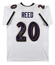 Ed Reed Signed Baltimore Ravens Jersey (Beckett) Super Bowl XLVII Champion DB