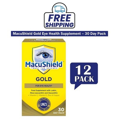 MacuShield Gold 90 Capsules 1080 Day Supply Eye Health Supplement - PACK OF 12