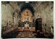 Vintage Photochrome Postcard Basilica S. Maria degli Angeli Chapel