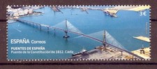 2025 HISZPANIA Mosty Hiszpanii. Konstytucja z 1812 roku most. Kadyks. MNH