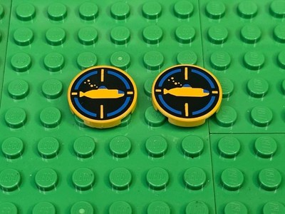 LEGO Tiles Round 2x2 Submarine- 2ct - 1995-1996