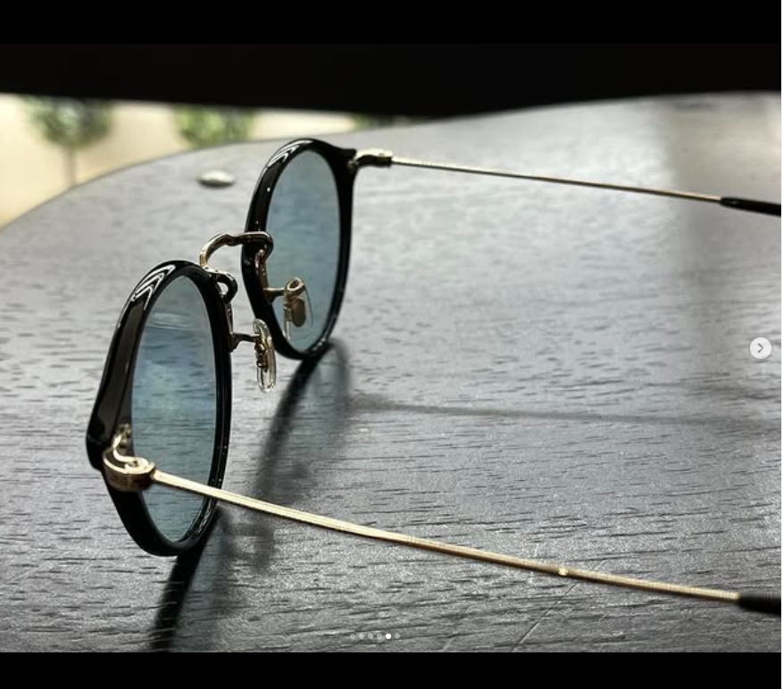 OLIVER PEOPLES DONAIRE 46mm Optical in Black/ Gold ~ Sea Mist