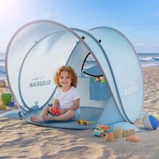 Elegear Pop Up Baby Beach Tent with Mini Canopy, CumbreX  UPF 50 Large, Blue