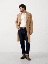 Banana Republic Wool Top Coat Camel Men M