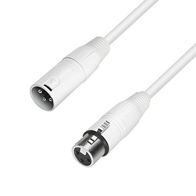 Adam Hall 4 Star MMF 500 XLR-M to XLR-F Microphone Cable (Snow, 15')