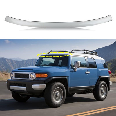 Saoknce Front Upper Outside Windshield Molding Fit For 2007-2014 Toyota Fj