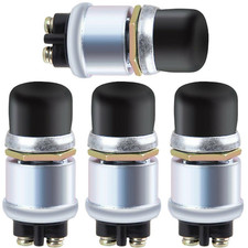 4Pcs Push Button Momentary Starter Switch, Weatherproof Engine Start Push Button