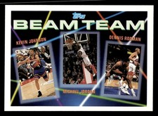 1992-93 Topps #3 Beam Team Kevin Johnson/Michael Jordan/Dennis Rodman MINT