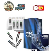 Poseidon 50Pcs Tattoo Cartridge Needles - Assorted Sizes for Professionals
