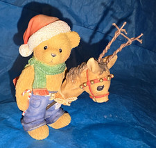 Cherished Teddies Ralph 706841 Bear with Reindeer Toy Horse