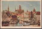 Postcard/Gdansk, old inner harbour, long bridge, St. Mary's Church (z1.264)