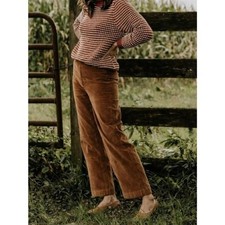 Everlane Women's Brown and Orange Trousers