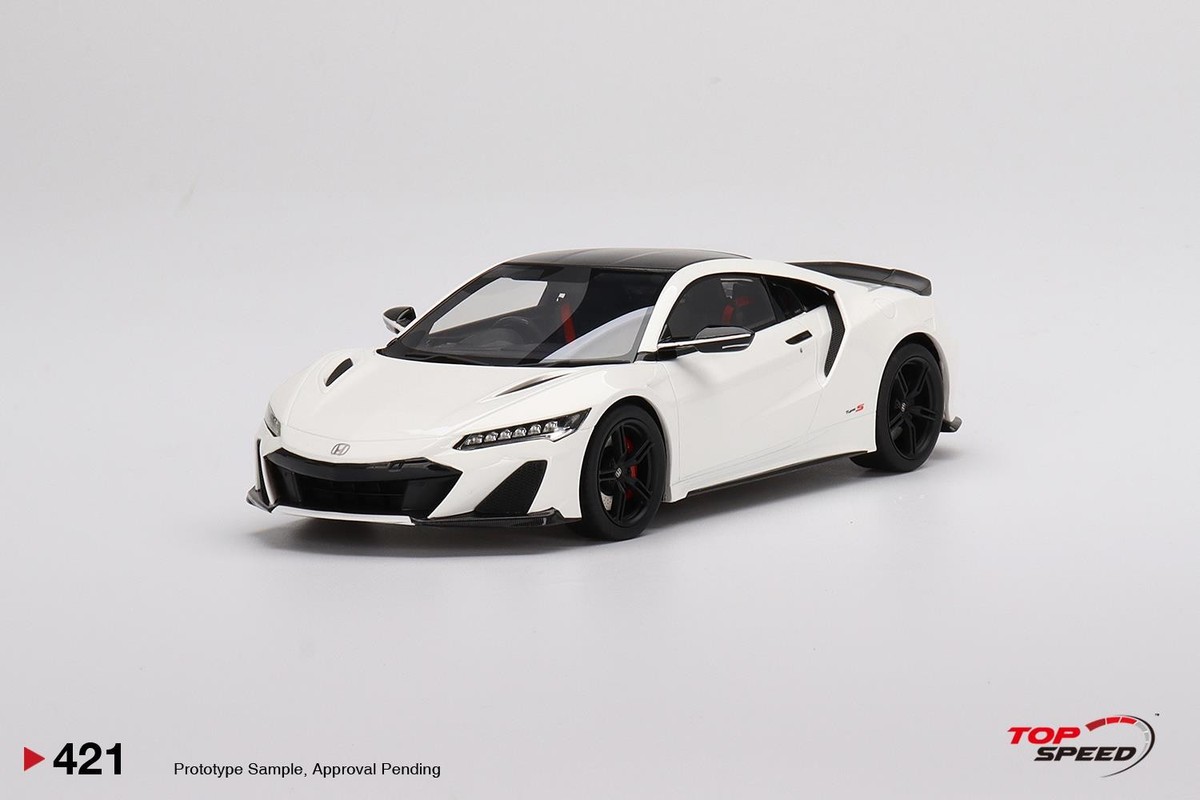 HONDA NSX TYPE S 2022 130R WHITE - TOPSPEED TS0421 1/18 for