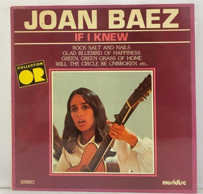 LP - Joan Baez - If I Knew - Musidisc CO 1367