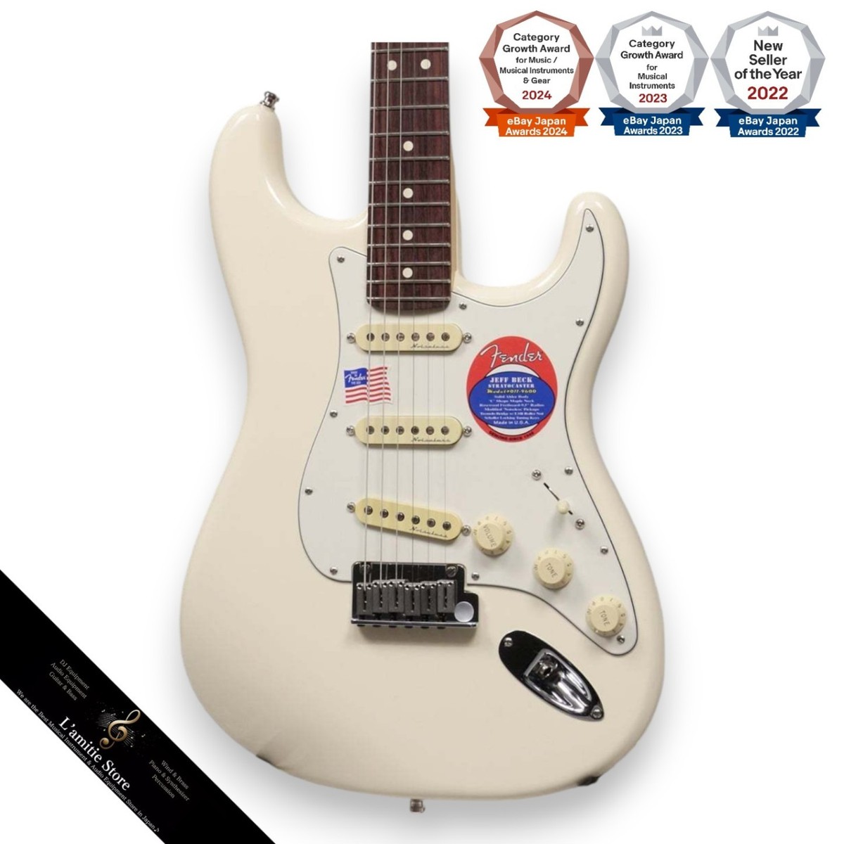 Fender USA Jeff Beck ストラトキャスター Fender Artist Series Jeff Beck Stratocaster Electric Guitar