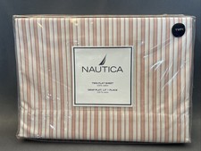 NOS Nautica Malibu Twin Flat Sheet 100 Cotton