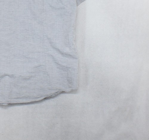 Hugo Boss Shirt Mens Size XL Grey Cotton Linen Slim Fit Short Sleeve - Picture 14 of 15