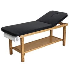 VEVOR Medical Exam Table Wooden Framed Medical Exam Bed with Adjustable Backrest