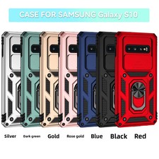 Shockproof Phone Case Protective for Samsung s10 with Ring Holder Metal cover