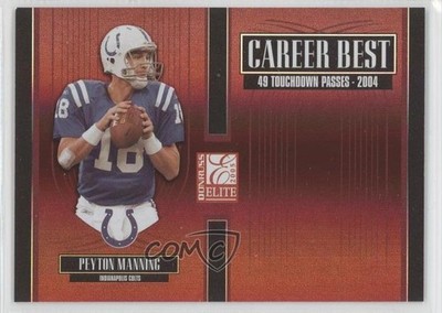 2005 Donruss Elite Career Best 609/1000 Peyton Manning #CB-36 HOF 9bp