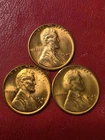 PREMIUM GEM RED BU LINCOLNS  1949-P  1949-D  1949-S   Cents  Pennies  FIRE RED++