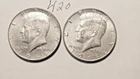 KENNEDY HALF DOLLAR,  40%  SILVER,  1968-D,  1969-D,---420