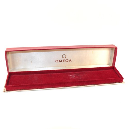 GENUINE OMEGA WATCH BOX VINTAGE RED SEAMASTER SPEEDMASTER DEVILLE