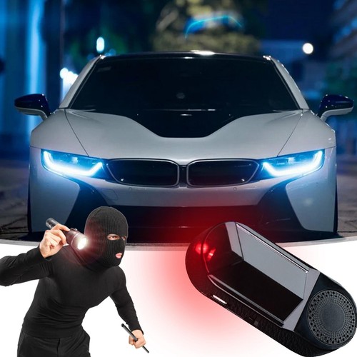 Alarme Voiture Avertissement Flash Solaire Lumière LED Faux Système de Sécurité Anti-Voleur - Photo 7/14