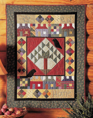 HOMECOMING   ------    APPLIQUE &  4-PATCH BLOCKS  VINTAGE QUILT PATTERN