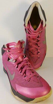  Nike Zoom Hyperquickness Women's Size 9.5M Pink Breast Cancer Ribbon 603514600